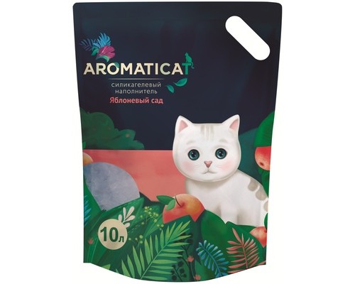 AromatiCat силикагелевый наполнитель Яблоневый сад 4,3 кг