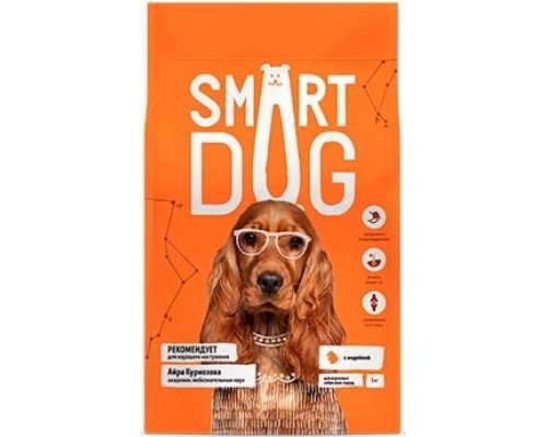 Корм Smart Dog для взрослых собак с индейкой 800 г