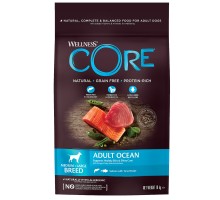 Корм Wellness CORE из лосося с тунцом для взрослых собак средних и крупных пород 10 кг