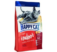 Корм Happy cat сухой корм для кошек Happy Cat "Эдалт ИНДОР" c альпийской говядиной ФитВелл 1,4 кг