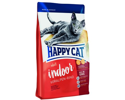 Корм Happy cat сухой корм для кошек Happy Cat "Эдалт ИНДОР" c альпийской говядиной ФитВелл 300 г