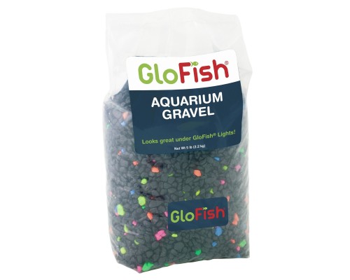 GloFish грунт с флуоресцирующими гранулами, черный 2,27 кг