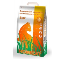 Homecat наполнитель впитывающий наполнитель, 5 л. 3 кг