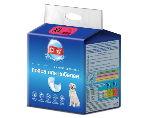 Cliny пояса для кобелей S, (12 шт)