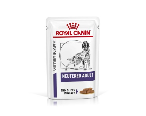 Royal Canin (вет. паучи) корм консервированный полнорационный диетический для стерилизованных или склонных к набору веса взрослых собак, мелкие кусочки в соусе 100 г