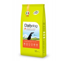 Корм DailyDog для пожилых собак средних и крупных пород, с индейкой и рисом 12 кг