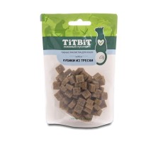 TiTBiT рыбные лакомства: кубики из трески для кошек 60 г