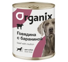 Organix консервы для собак, с говядиной и бараниной 100 г