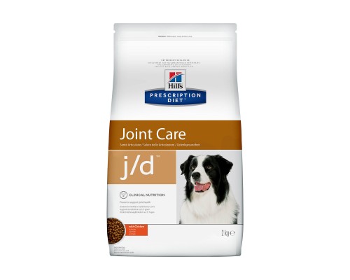 Hill's Prescription Diet j/d Joint Care сухой диетический, для собак для поддержания здоровья и подвижности суставов, с курицей 2 кг