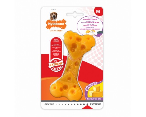 Nylabone косточка экстра-жесткая с ароматом сыра M