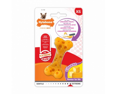 Nylabone косточка экстра-жесткая с ароматом сыра M