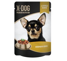 X-DOG влажный корм с курицей в соусе для собак 85 г