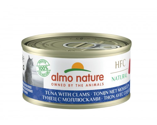 Almo Nature (консервы) консервы для кошек с тунцом и моллюсками, 75% мяса