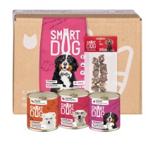 Корм Smart Dog  Smart Box Мясной рацион для умных собак крупных пород 1,5 кг