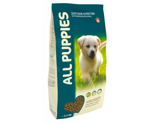 Корм All Dogs полнорационный корм для щенков 2,2 кг