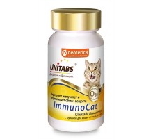 Unitabs витамины ImmunoCat с Q10 для кошек, 120таб 90 г