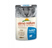 Almo Nature (консервы) паучи с треской для кастрированных кошек