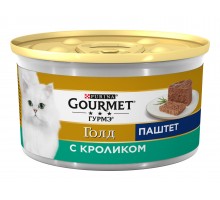 Gourmet влажный корм Gourmet Голд Паштет для кошек, с кроликом