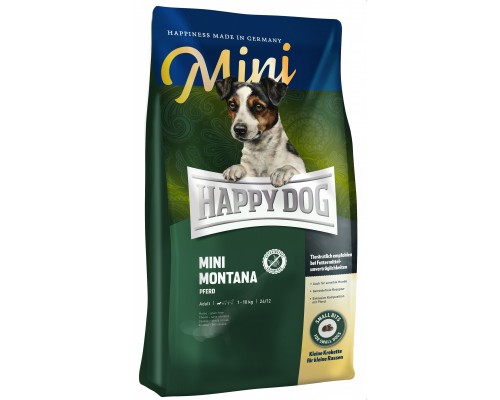 Корм Happy dog "Монтана"для собак малых пород, с кониной 4 кг