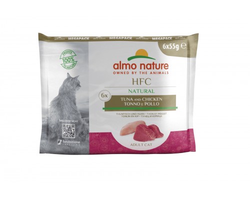 Almo Nature (консервы) набор паучей с тунцом и курицей для кошек (6x55 гр)