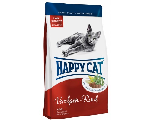 Корм Happy cat для кошек с альпийской говядиной 1,4 кг