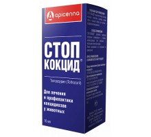 Apicenna стоп-Кокцид для лечения и профилактики кокцидиозов (суспензия) 10 мл