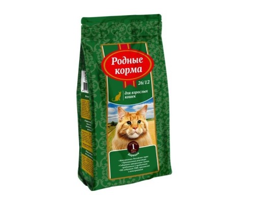 Корм Родные корма сухой корм для взрослых кошек, с барашком 2,05 кг