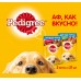 Pedigree набор паучей для взрослых собак, два вкуса (42шт х 85г) 3,57 кг