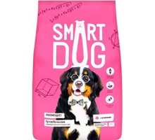 Корм Smart Dog для взрослых собак крупных пород, с ягненком 12 кг