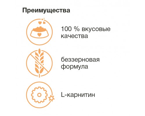 ORGANIX сухой беззерновой корм для собак, три вида мяса: с уткой, индейкой и курицей 2,5 кг