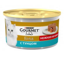 Gourmet влажный корм Gourmet Голд Нежная начинка для кошек, с тунцом