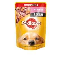 Pedigree паучи для собак ягненок в желе 100 г