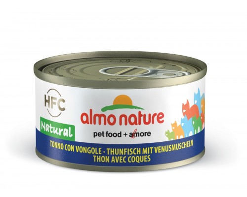 Almo Nature (консервы) консервы для кошек с тунцом и моллюсками, 75% мяса