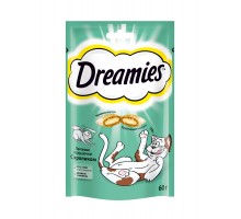 Dreamies лакомые подушечки для кошек, с кроликом