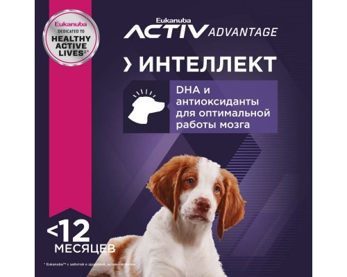 Корм Eukanuba для щенков средних пород, с птицей 800 г