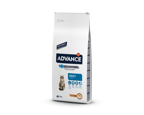 Корм Advance для взрослых кошек, курица и рис 1,5 кг