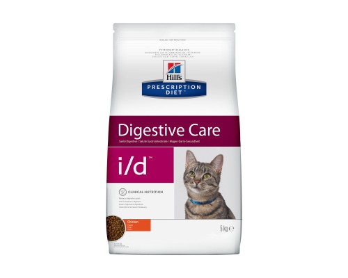 Hill's Prescription Diet i/d Digestive Care сухой диетический, для кошек при расстройствах пищеварения, ЖКТ, с курицей