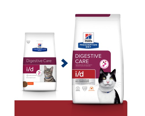 Hill's Prescription Diet i/d Digestive Care сухой диетический, для кошек при расстройствах пищеварения, ЖКТ, с курицей