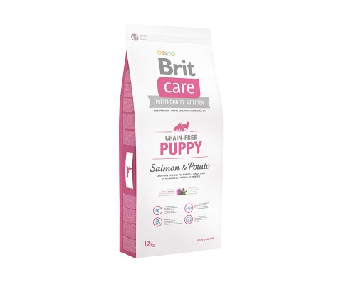 Корм Brit  Care беззерновой, для щенков, с лососем и картофелем 3 кг