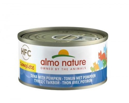 Almo Nature (консервы) полнорационные консервы для кошек, с тунцом и тыквой