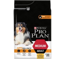 Корм Purina Pro Plan для взрослых собак средних пород, с высоким содержанием курицы 1,5 кг