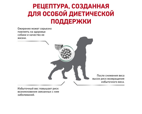 Royal Canin (вет.корма) полнорационный диетический, для взрослых собак, рекомендуемый для снижения веса