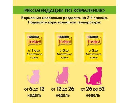 Friskies влажный корм для котят, с курицей в подливе