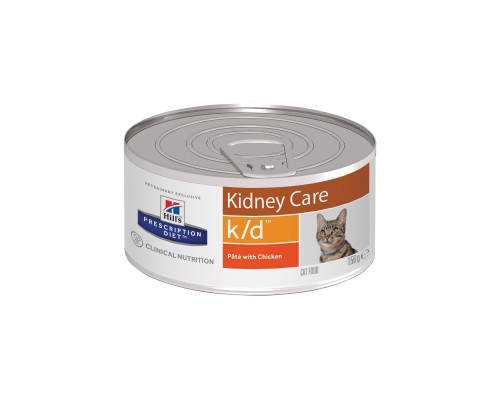 Hill's вет.консервы  Prescription Diet k/d Kidney Care, влажный диетический корм для кошек при хронической болезни почек, с курицей