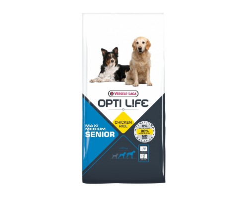 Корм Opti Life (Versele-Laga) для пожилых собак с курицей 12,5 кг