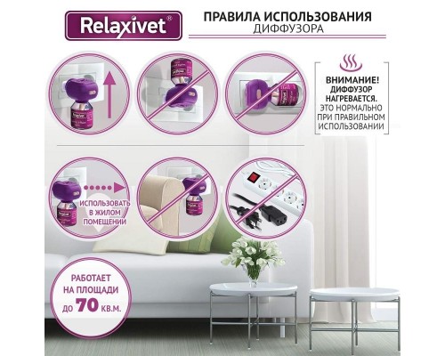 Relaxivet relaxivet Жидкость успокоительная + диффузор 45мл 120 г