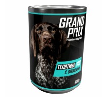 Grand Prix консервы для собак, суфле с телятиной и овощами 400 г