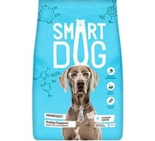 Корм Smart Dog для взрослых собак, с лососем и рисом 12 кг