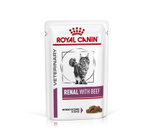 Royal Canin (вет. паучи) кусочки в соусе для кошек при лечении почек, c говядиной