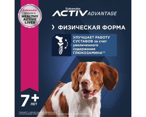 Корм Eukanuba для пожилых собак, с ягненком и рисом 2,5 кг